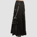 Black Gothic Kilt for Men Cargo Style