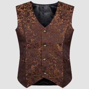 Brown Steampunk Gothic Vest