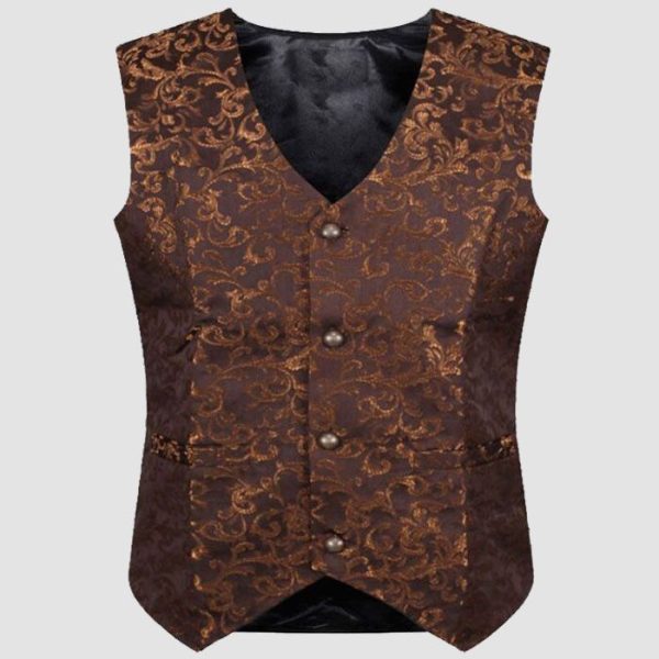 Brown Steampunk Gothic Vest
