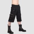 Black Gothic Cargo Shorts