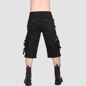 Black Gothic Cargo Shorts