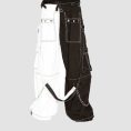 Mens Gothic Cargo Pants – Black White Split Techwear