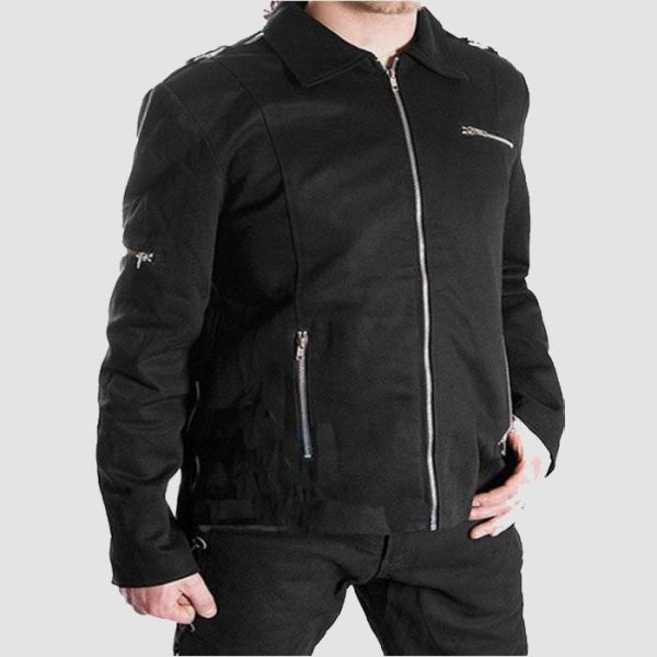 Mens Black Gothic Jacket - Gothic Zip Jacket Mens Black Gothic Jacket - Gothic Zip Jacket