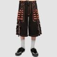 Gothic Cargo Pants Mens - Black Orange Techwear Pants