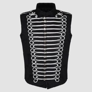 Men Gothic Military Vest