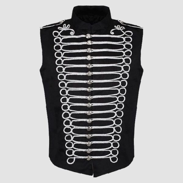 Men Gothic Military Vest