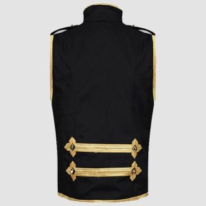 Mens Military Vest – Steampunk Gothic Style