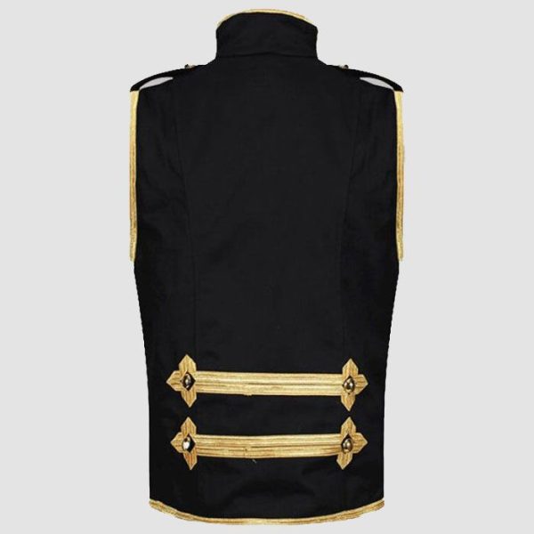 Mens Military Vest – Steampunk Gothic Style