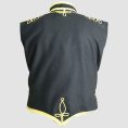 Black Gold Gothic Vest – Military Vest - Hussar Embroidered Style