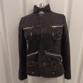 Womens Gothic Punk Jacket with Zip Pocket Details