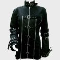 Womens Gothic Zip Jacket with Strap & Buckle Details