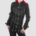 Womens Gothic Zip Jacket with Strap & Buckle Details