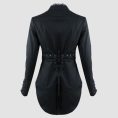 Womens Black Gothic Jacket - MIlitary Style