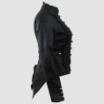Womens Black Gothic Jacket - MIlitary Style