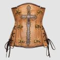 Brown Steampunk Corset Womens – Vintage Gothic Lace-Up Style