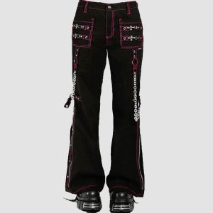 Womens Gothic Flare Pants