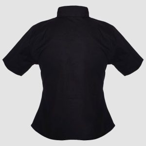 Womens Black Shirt with Chains– Gothic Button Down Style