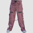 Mens techwear strap cargo pants featuring utility pockets, zipper accents, adjustable straps, and futuristic fashion styling